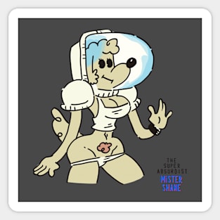 Sexy Space Pinup Pup Sticker